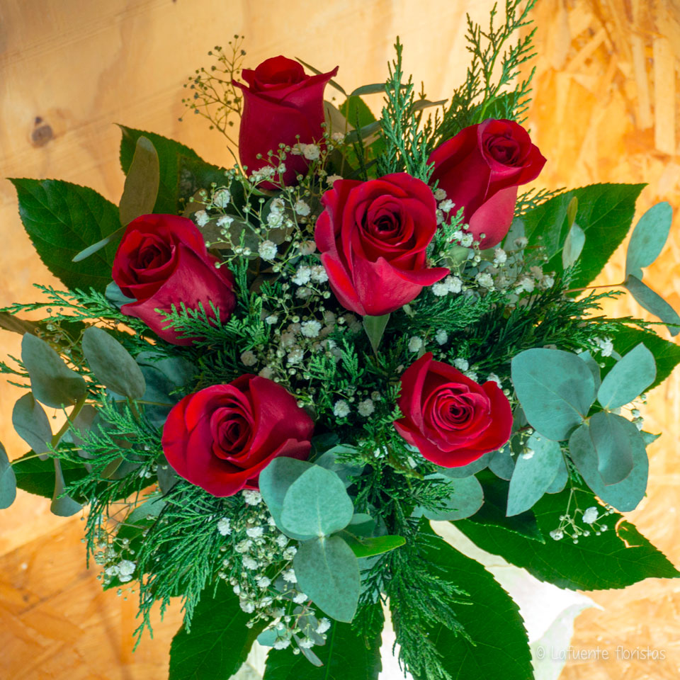 Imagen media docena de Rosas Rojas - Lafuente floristas - Tu floristería en Santander y Cantabria